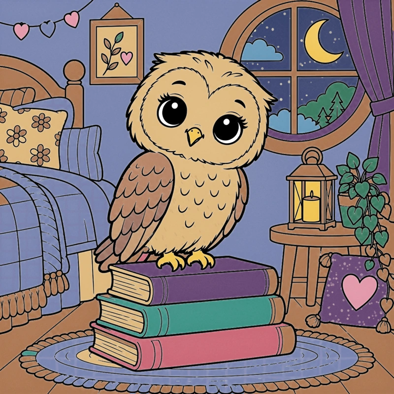 Colored one more chapter scene from Little Daydreams
